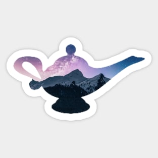 Aladdin and his magic LAMP Sticker